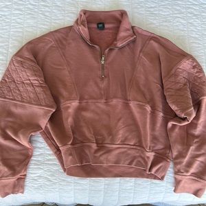 Wild Fable pink 1/4 zip sweater
